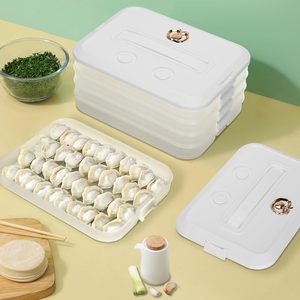 Factory Wholesale Layer PP Injection Plastic Kitchen Storage Box Stackable Dumpling and Frozen Food Storage <b>Bin</b> - Product Image 4