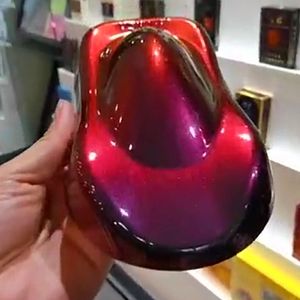 Pó de pigmento para pintura de carros preto camaleão vermelho super deslocador - Product Image 2