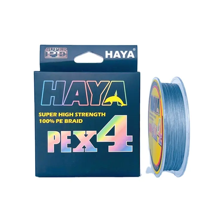 Haya X4 Fiber Glas Electrica Fish Line Carper Fluorocarbon Gecoat 4 Strengen Gevlochten Vislijn