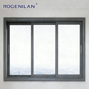 Ventanas Corredizas <span class=keywords><strong>de</strong></span> Aluminio Estilo Americano Rogenilan, 3 Paneles, Vidrio Aislante, con Rotura <span class=keywords><strong>de</strong></span> Puente Térmico, en <span class=keywords><strong>Venta</strong></span> - Product Image 2