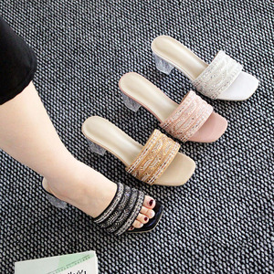 Sandalias de Plataforma con Tacón Alto y Pedrería, Modernas y de Alta Calidad para el Verano, Venta al Por Mayor - Product Image 1