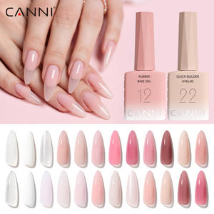 CF1 <span class=keywords><strong>CANNI</strong></span> 9ml Caoutchouc Basecoat Quick Builder Gel pour Ongles 24 Couleurs avec Nuancier Ensemble de Vernis à Ongles Gel Cadeau de Noël Kit de Gel pour Ongles - Product Image 6