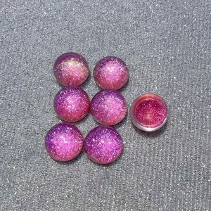 Breloques en résine demi-sphère scintillantes 15 mm, accessoires faits main pour coque de téléphone et pince à cheveux - Product Image 5