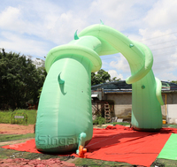 Arche gonflable géante extérieure de 11 m, thème Forêt Verte Planète, pour la décoration de festival sur le thème du printemps