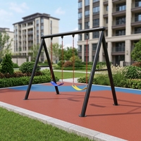 Balançoire extérieure commerciale pour enfants avec structure en alliage durable pour les écoles, les maternelles, les parcs de trampolines et les aires de jeux familiales