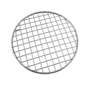 Filet de cuisson rond en acier inoxydable pour Barbecue, grille en carbone pour l'extérieur et le <span class=keywords><strong>camping</strong></span> - Product Image 1