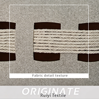 Housse de coussin lombaire moderne en jacquard gris avec franges en corde de coton, décorative pour salon, maison, hôtel