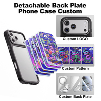 Coque de téléphone personnalisée ATB en TPU avec dos à motif interchangeable en PC pour iPhone 17 Pro Max, impression UV, étui de téléphone portable