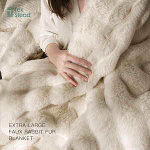 TEXSTEAD-Manta de Felpa Suave y Esponjosa <span class=keywords><strong>para</strong></span> Siesta, Manta de Cama con Estampado Cómodo <span class=keywords><strong>para</strong></span> Invierno, Uso Doméstico, Sofá, Sillón, Sala de Estar, 1 Unidad - Product Image 5