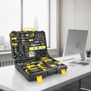 Ensemble d'outils multifonctionnels de 198 pièces pour la menuiserie et la réparation automobile, kit d'outils en acier au carbone à commande manuelle - Product Image 4