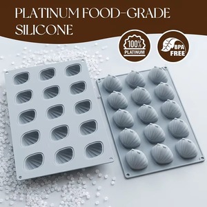 Molde de Silicona para Fondant con 15 Cavidades, Molde 3D para Pastel Madeleine para Decoración - Product Image 4