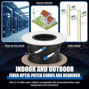 Cavo Internet in Fibra Ottica per Esterni Threlaco 500ft (150 Metri) <span class=keywords><strong>LC</strong></span> a <span class=keywords><strong>LC</strong></span>, Armato, 9125um, Fibra Singola Modal Duplex, OEM ODM - Product Image 5