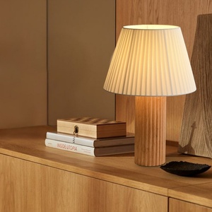 Lámpara de Mesa Creativa Americana Tridimensional Estilo Antiguo, Lámpara de Noche Coreana Cálida con Pliegues para Decoración de Dormitorio - Product Image 2