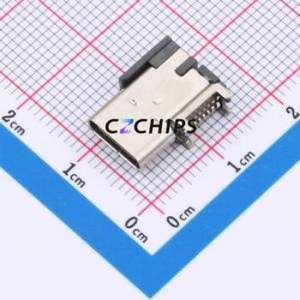 GT-USB-7094A USB <b>Connector</b> SMD <b>Connector</b> ( <b>Connector</b> Type: Type-C )( Protocol Standard: USB 2.0 )( Gender: Female ) - Product Image 1