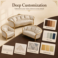 Europäische neo klassische weiße Stoff couch Wohnzimmer Sofa garnitur Heißestes Schnitt design mit Holz material