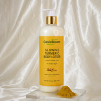 Gel Douche Corporel Marque Blanche Éclaircissant au Curcuma et Vitamine C, Gommage Corporel Herbal Revitalisant, Lotion Corporelle Éclaircissante et Unifiante