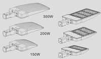 Lumières de boîte à chaussures LED IP66 100w 120w 150w 200w 240w 300w 320w Lampes de parking LED