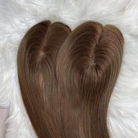 Perruque légère 3x5 pouces, petite, blond platine # Topper capillaire mono-filament 60 pour femmes, pour ajouter du volume, noué à la main