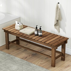 Tabouret de douche en bois massif, antidérapant, imperméable, taille personnalisable, pour personnes âgées, pour la douche et les repas - Product Image 4