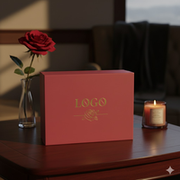 Nouvelle boîte cadeau rigide en carton de luxe à logo personnalisé, grand format, doublée d'une éponge, avec lamination mate, magnétique, pliable, vente chaude