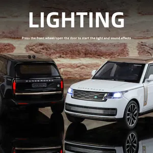 Die-cast 1:32 Scale Alloy Metal <strong>Range</strong> <strong>Rover</strong> SUV Model Car with Sound Light Pull-Back Door Open-Classical Display <strong>Toy</strong> Collection - Product Image 4