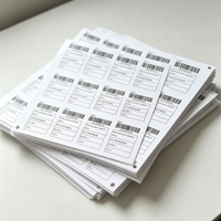 Étiquettes d'expédition en papier kraft brun autocollantes avec logo personnalisé pour boîtes postales, cartons, emballages de vente au détail et logistique