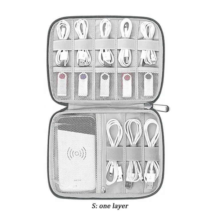 OEM оптовая продажа, портативная дорожная сумка-Органайзер для кабелей и электронных аксессуаров