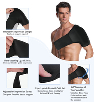 Enveloppe d'épaule réglable en gel solide pour thérapie chaude et froide, micro-ondable / congelable, pour soulager la douleur