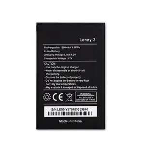 Brand new original Wiko LENNY2 mobile phone battery 1800mAh replacement Lenny 2 battery