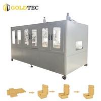 Machine de fabrication de boîtes automatiques à grande vitesse Goldtec, machine de formage de boîtes rigides, machine de formage de boîtes cadeaux