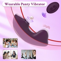 Weiblicher Outdoor-Vibrator mit Fernbedienung, USB-Aufladbar, 10 Frequenzen, Saugfunktion, Täglich Wasserdicht, 40dB Geräuschpegel, 127g Leichtgewicht