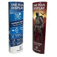 Support de Bannière Ovale en Carton Créatif en Forme de Totem pour Affichage Pop-up en Magasin, Exposition et Promotion