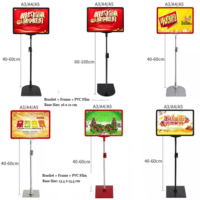 Supermarket plastik promosi iklan Poster pemegang papan papan peraga lantai berdiri bingkai Poster