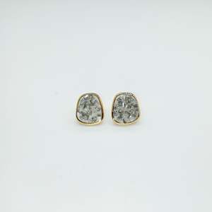 Fashion <b>Stud</b> <b>Earrings</b> 316L Stainless Steel PVD Gold Plating Sustainable Resistant - Product Image 1