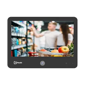 AIMEDIK 13.3 Inch 1920x1080 IPS 300 Nits Brightness Public View Monitor With Built-in IP Camera Used In Retail Environments