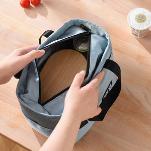 Beilian <b>Insulated</b> <b>Lunch</b> Bag Large Capacity Waterproof Bento Bag For Office Workers With Ice Pack Keep Food Warm And Cold - Product Image 2