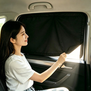 Pare-soleil magnétique pour voiture MESOROCK, pare-soleil magnétique pour fenêtres de voiture, rideau pare-soleil pour fenêtres latérales de voiture, installation facile, protection UV - Product Image 3