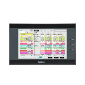 Coolmay QM3G series 10 inch hmi touch screen PLC all in one stepper motor controller Programmable Logic Controller