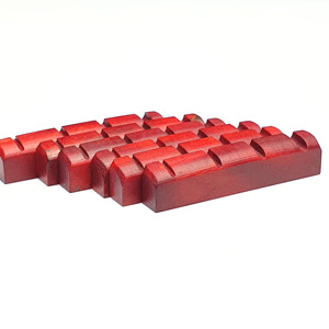 Tuerca de Hueso Rojo para Bajo Eléctrico 43x6x9mm, Piezas de Repuesto de Hueso Natural de Vaca, OEM Personalizable, Fija el Espaciado de las Cuerdas - Product Image 5