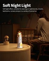 Lampe de table portable sans fil Tsinye avec détecteur de mouvement, lampe de phare lunaire, alimentée par batterie rechargeable, pour la décoration de la chambre des enfants