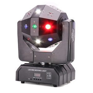 Nouveauté 16 pièces 3w 3 en 1 Rotation Dj Laser Disco pour <span class=keywords><strong>Club</strong></span> Lumières Disco Ball Tête Mobile Led DJ Lumières - Product Image 1