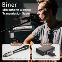 Système de microphone sans fil MA5, émetteur et récepteur sans fil UHF XLR pour microphone dynamique, mixeur audio