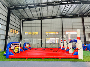Jeu de bowling gonflable en PVC commercial <span class=keywords><strong>Jeux</strong></span> de carnaval en plein air pour enfants et adultes - Product Image 3