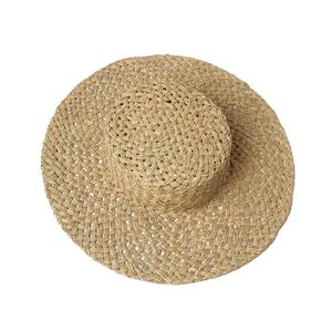 Shinehats 2024 OEM couleur unie soleil plage été femmes large bord Fine herbe salée canotier unisexe chapeaux de <span class=keywords><strong>paille</strong></span> vente chaude Sombrero - Product Image 6