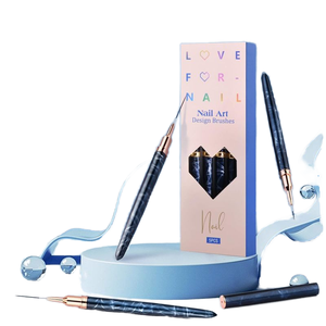 5 pièces 7/9/11/15/20MM ensemble de brosses à ongles Gel UV Kits de brosses à ongles ligne à rayures françaises peinture dessin fleur <span class=keywords><strong>stylo</strong></span> <span class=keywords><strong>manucure</strong></span> outils - Product Image 2