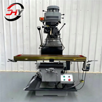 Fraiseuse verticale manuelle à tourelle neuve 4H 3 axes DRO, vente chaude en Chine pour atelier de maintenance