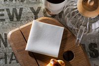 Serviettes en papier Airlaid personnalisées avec logo pour cocktails, jetables, de luxe, aspect lin, 1 plis, douces et absorbantes pour restaurants et bars