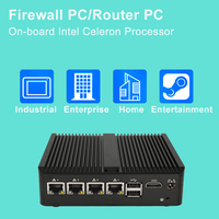 Mini-ordinateur NUC N150 Routeur pare-feu Opnsense 4x ports LAN 2.5G I226 RAM DDR4 NVMe Mini PC pare-feu réseau sans ventilateur