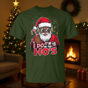 Camiseta I Do It For The Hos Afro Santa Christmas - Product Image 3