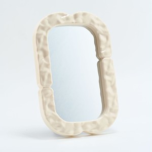 Espejo de Maquillaje Minimalista de Vidrio de Una Sola Cara, Color Crema, Estilo INS, Espejo Decorativo Cuadrado para Estudiantes - Product Image 6